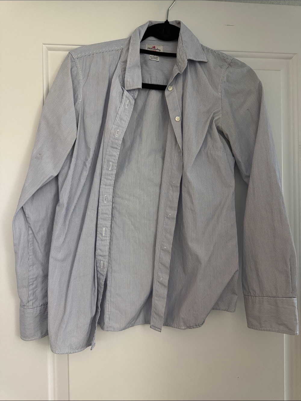 J. Crew Light Blue & White Pinstripe Button-Down Shirt
